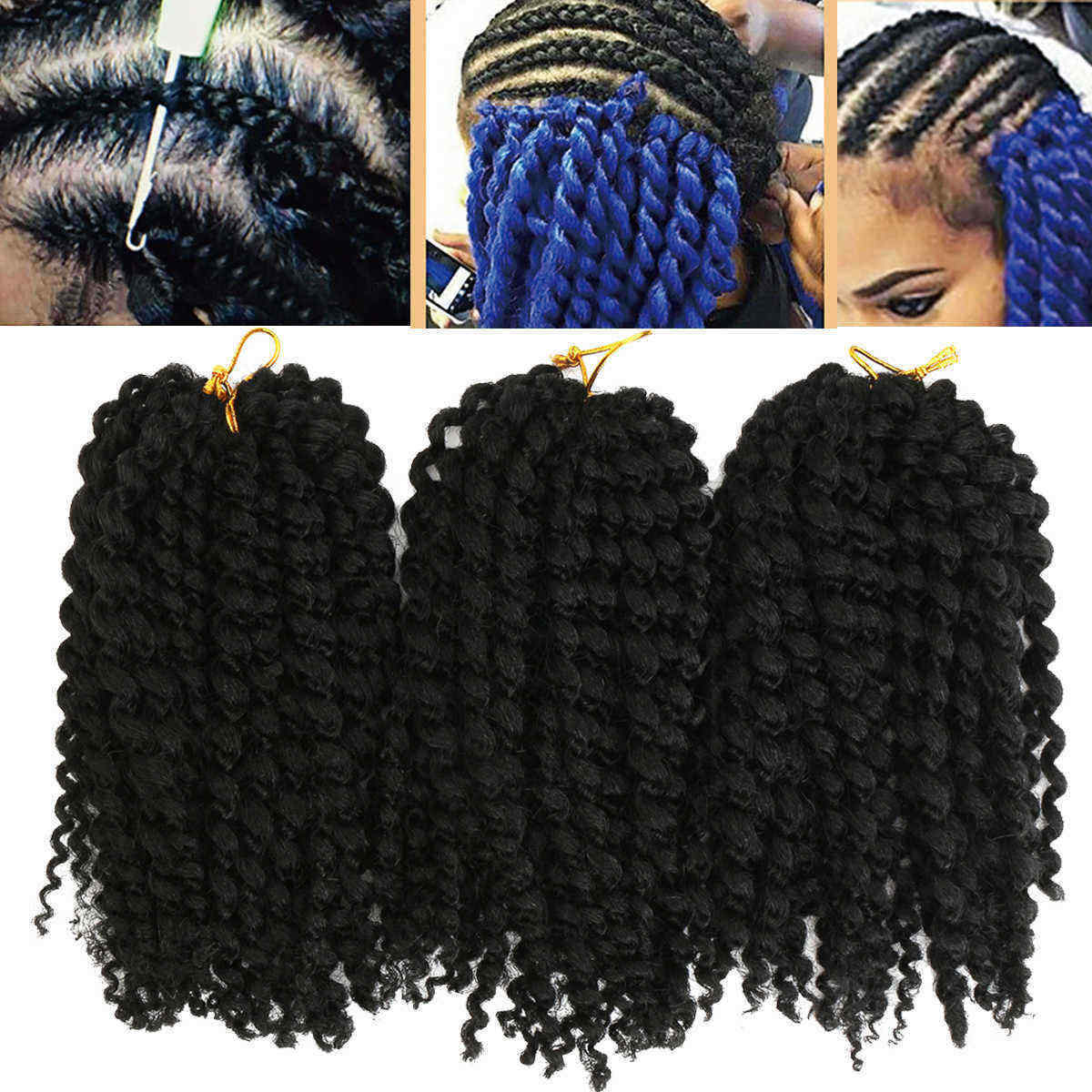 3Pcspack-Mali-Bob-8quot-Soft-Curl-Curly-Twist-Crochet-Braiding-Hair-Synthetic-Braid-1176201
