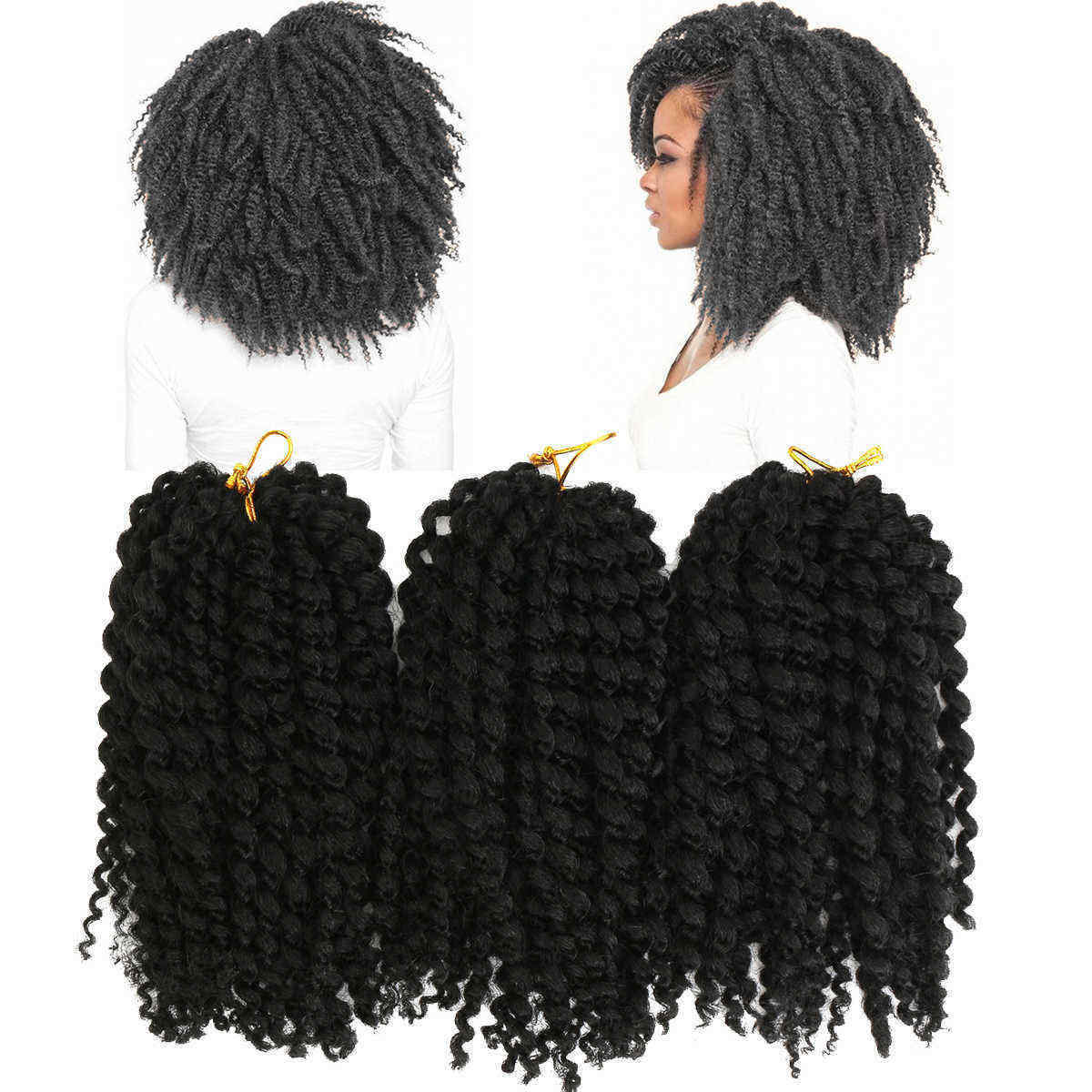 3Pcspack-Mali-Bob-8quot-Soft-Curl-Curly-Twist-Crochet-Braiding-Hair-Synthetic-Braid-1176201