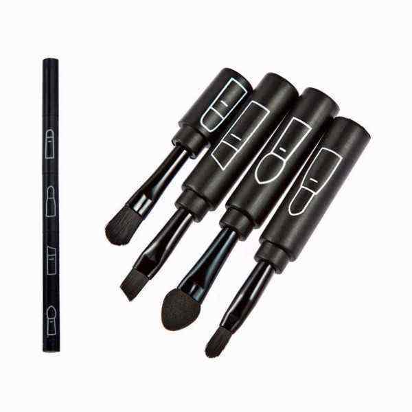 4-In-1-Black-Eye-Makeup-Brushes-Kit-Eyebrow-Lip-Shaving-Sponge-Eyeshadow-Brush-Cosmetic-Tool-1114687
