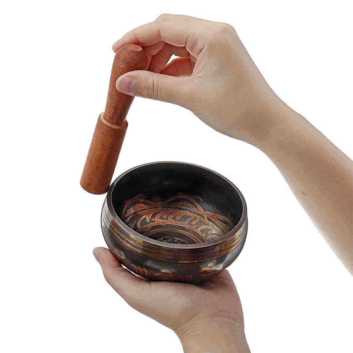 4-Sizes-Buddhism-Copper-Tibetan-Singing-Bowl-Set-For-Meditation-Prayer--Yoga-Music-1517823