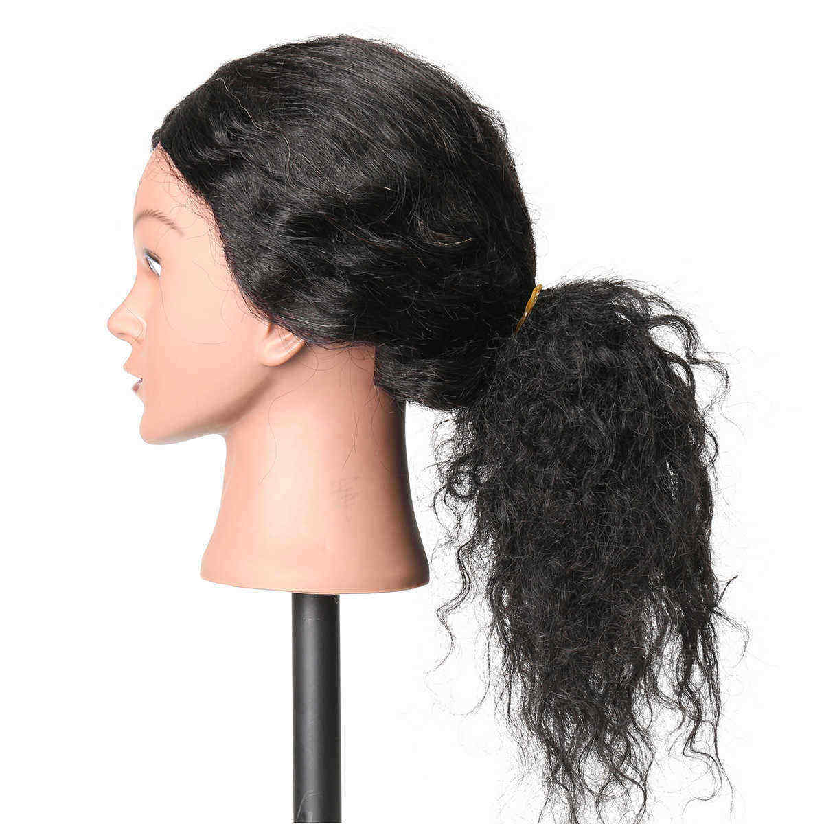 48cm-100-Human-Hair-Hairdressing-Mannequin-Head-Practice-Model-Long-Curly-Hair-1330230