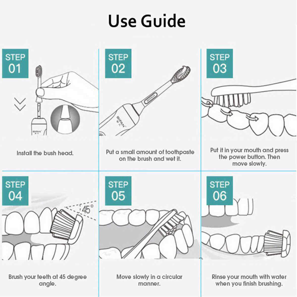 5-Mode-Electric-Toothbrush-USB-Charging-Rechargeable-Waterproof-Whitening-with-4-Brushes-1400447