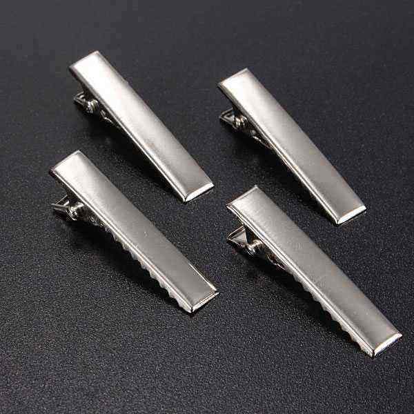 50Pcs-Metal-Silver-Alligator-Prong-Hair-Clips-Accessories-959107