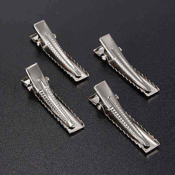50Pcs-Metal-Silver-Alligator-Prong-Hair-Clips-Accessories-959107