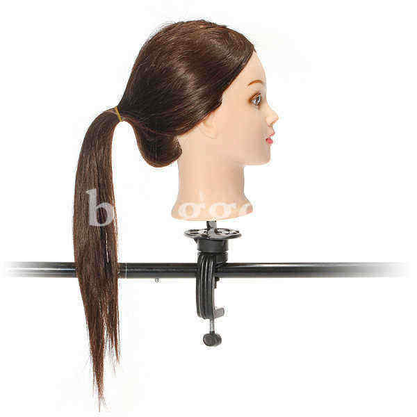 60-Real-Hairdressing-Brown-Hair-Training-Mannequin-Head-Clamp-52616