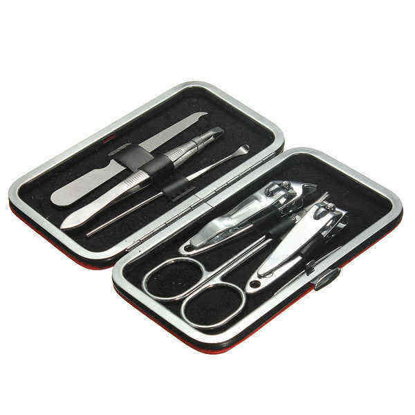 6pcs-Stainless-Steel-Nail-Clipper-Tweezer-Scissors-Manicure-Cuticle-Cutter-Tools-Travel-Kit-1272985