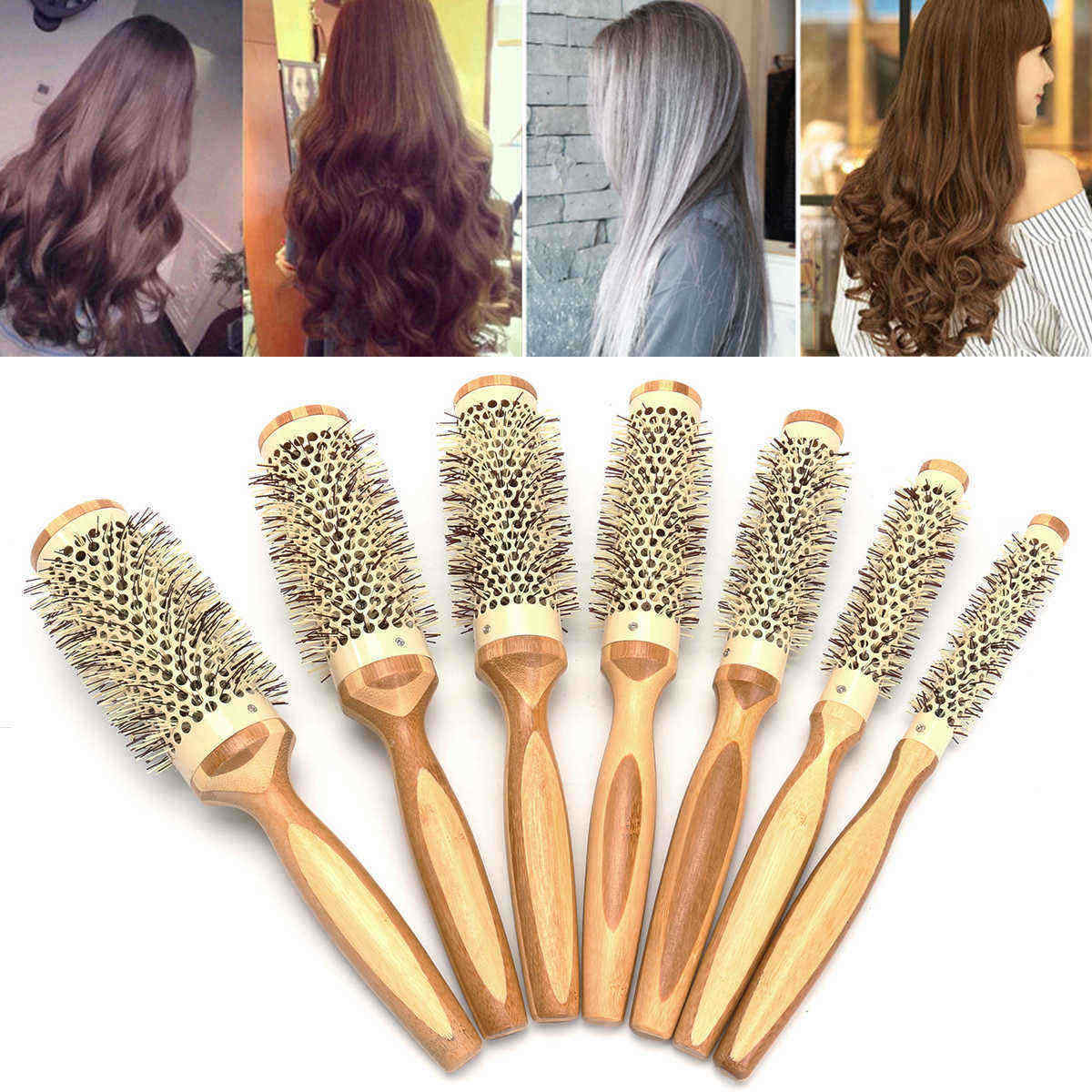 7-Pro-Round-Brush-Curly-Hair-Roller-Brush-Natural-Wood-Hairbrush-Comb-Salon-Tools-1330232