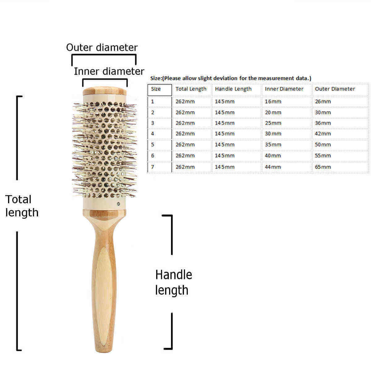 7-Pro-Round-Brush-Curly-Hair-Roller-Brush-Natural-Wood-Hairbrush-Comb-Salon-Tools-1330232