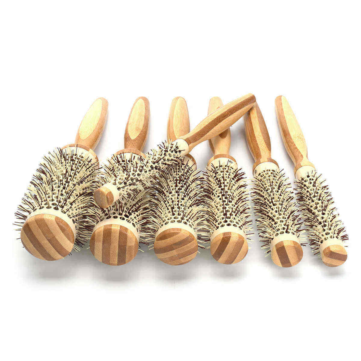 7-Pro-Round-Brush-Curly-Hair-Roller-Brush-Natural-Wood-Hairbrush-Comb-Salon-Tools-1330232
