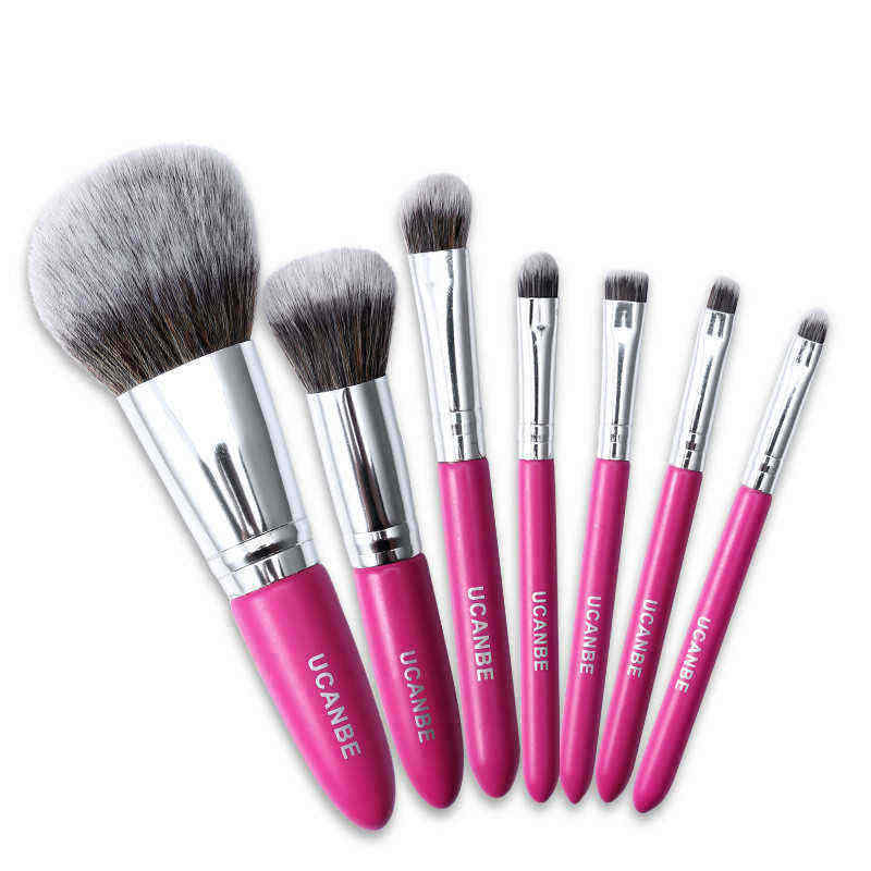 7pcs-Makeup-Brushes-Kit-Powder-Brush-Eye-Shadow-Foundation-Blend-Contour-Rose-Red-Wooden-1149099