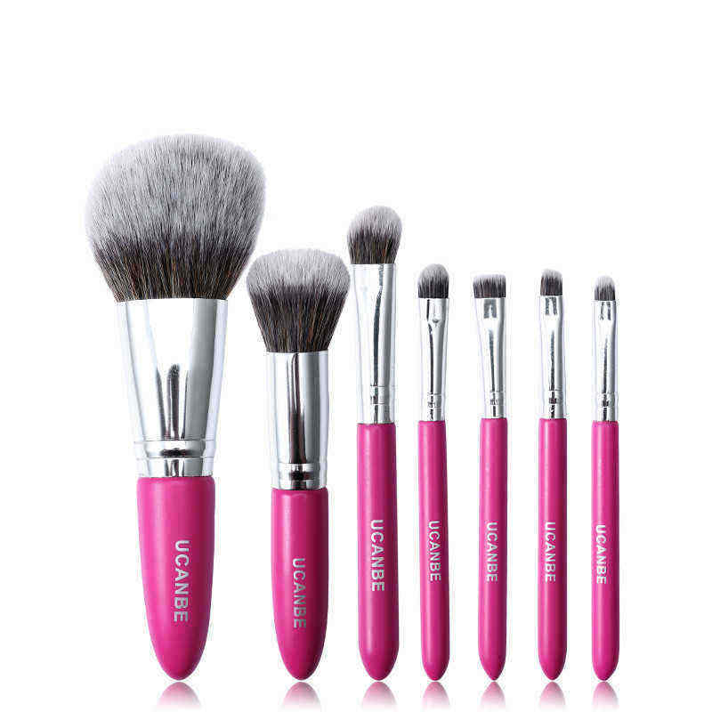 7pcs-Makeup-Brushes-Kit-Powder-Brush-Eye-Shadow-Foundation-Blend-Contour-Rose-Red-Wooden-1149099