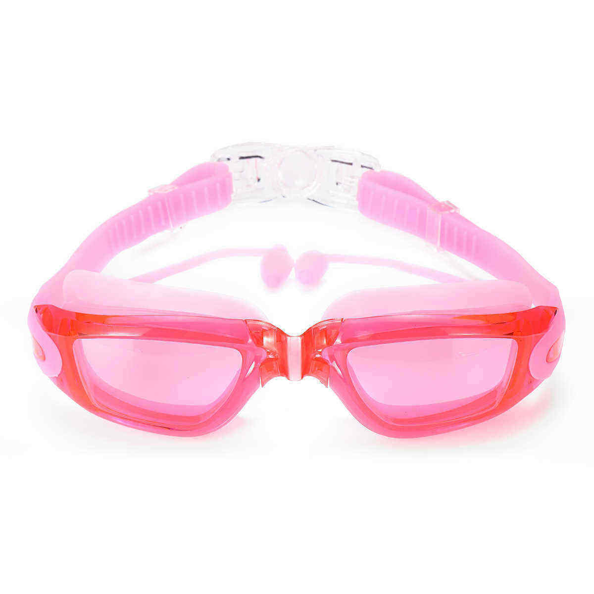 Anti-fog-Swimming-Goggles-Electroplated--Clear-Lens-Glasses-W-Earplugs-amp-Case-1543916