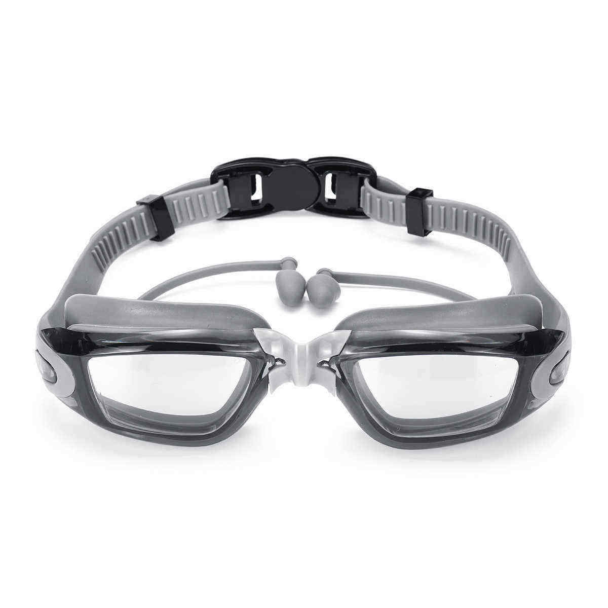 Anti-fog-Swimming-Goggles-Electroplated--Clear-Lens-Glasses-W-Earplugs-amp-Case-1543916