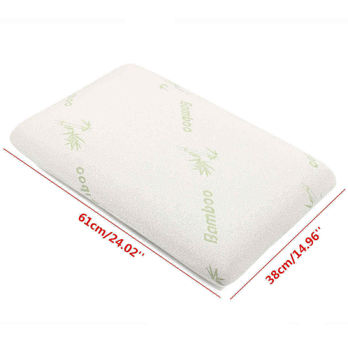 Bamboo-Fabric-Pillow-Memory-Foam-Filler-Pressure-Relief-AntibacterialampAnti-Mite-1391830