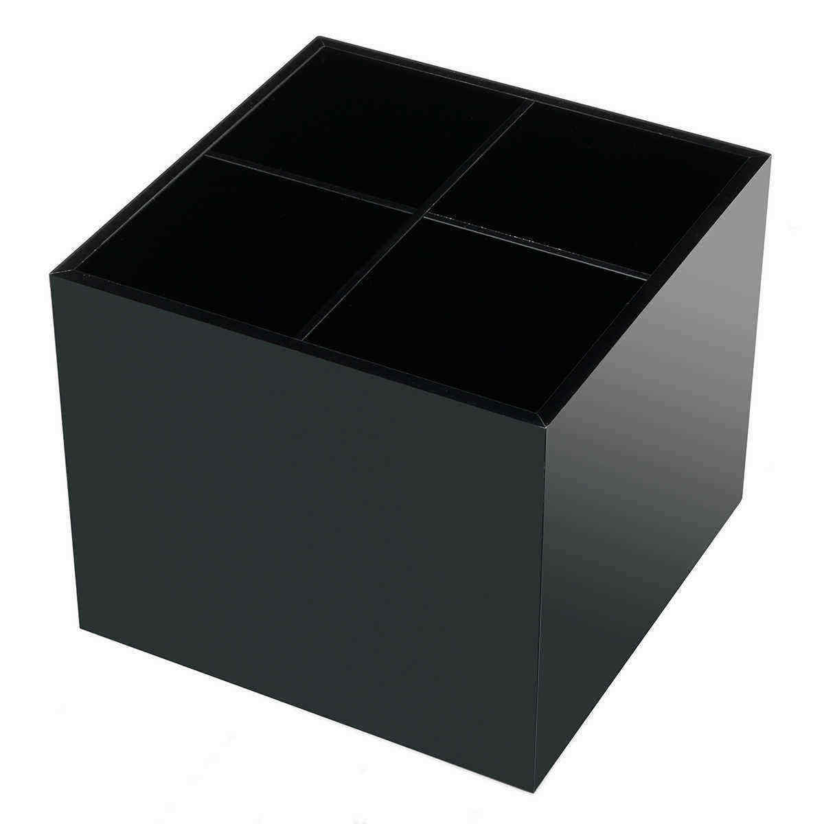 Black-Acrylic-Cosmetic-Organizer-Lipstick-Holder-Box-Makeup-Brush-Display-Stand-Case-1138931