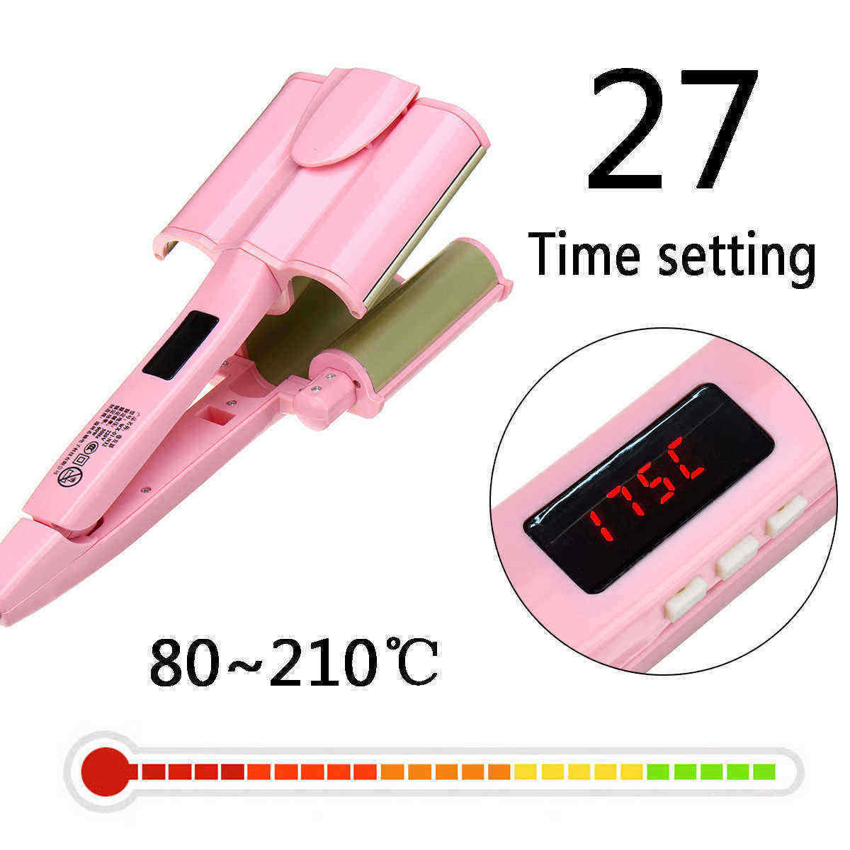 Ceramic-Three-Tubes-Hair-Curlers-Digital-Display-Hair-Wave-Waver-Curling-Iron-Curler-Wand-Style-1428555