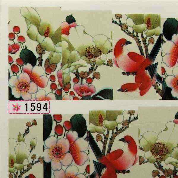 Classical-Flower-Pattern-Design-Water-Transfer-Nail-Art-Sticker-Decal-944220