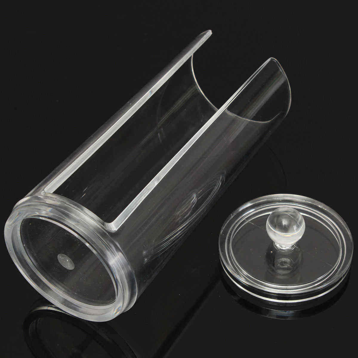 Clea-Acrylic-Cotton-Pads-Container-Cosmetic-Organizer-Nail-Art-Makeup-Standing-Holder-1116016