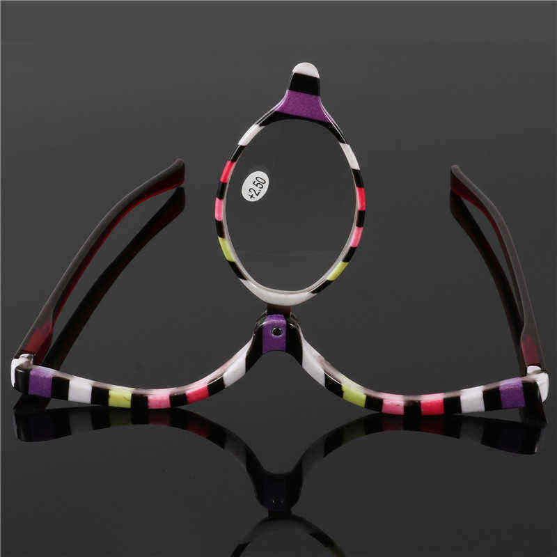 Colorful-Magnifying-Makeup-Glasses-Eye-Spectacles-Reading-Glasses-Flip-Down-Lens-Folding-for-Women-C-1213647