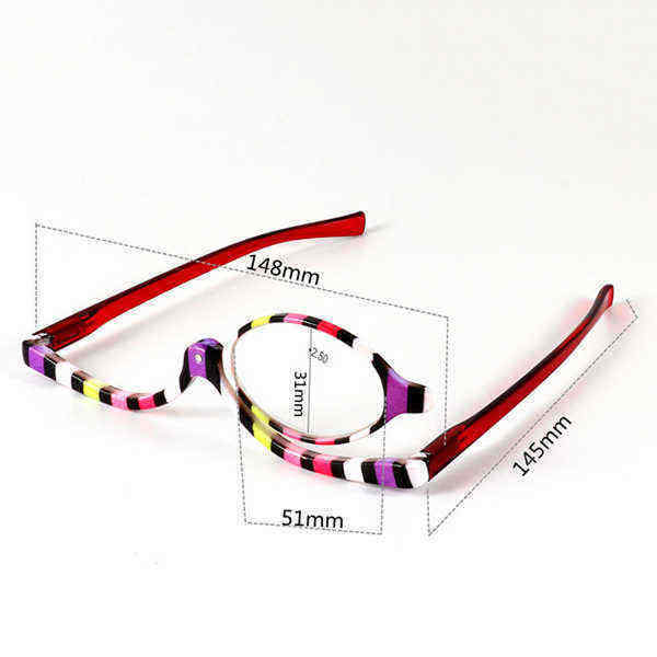 Colorful-Magnifying-Makeup-Glasses-Eye-Spectacles-Reading-Glasses-Flip-Down-Lens-Folding-for-Women-C-1213647
