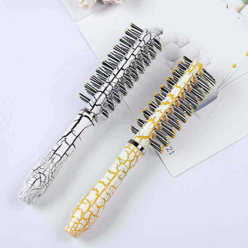 Crackle-Forming-Design-Plastic-Hair-Comb-Brush-Straight-Smooth-Hairs-Barber-Salon-Home-1302778