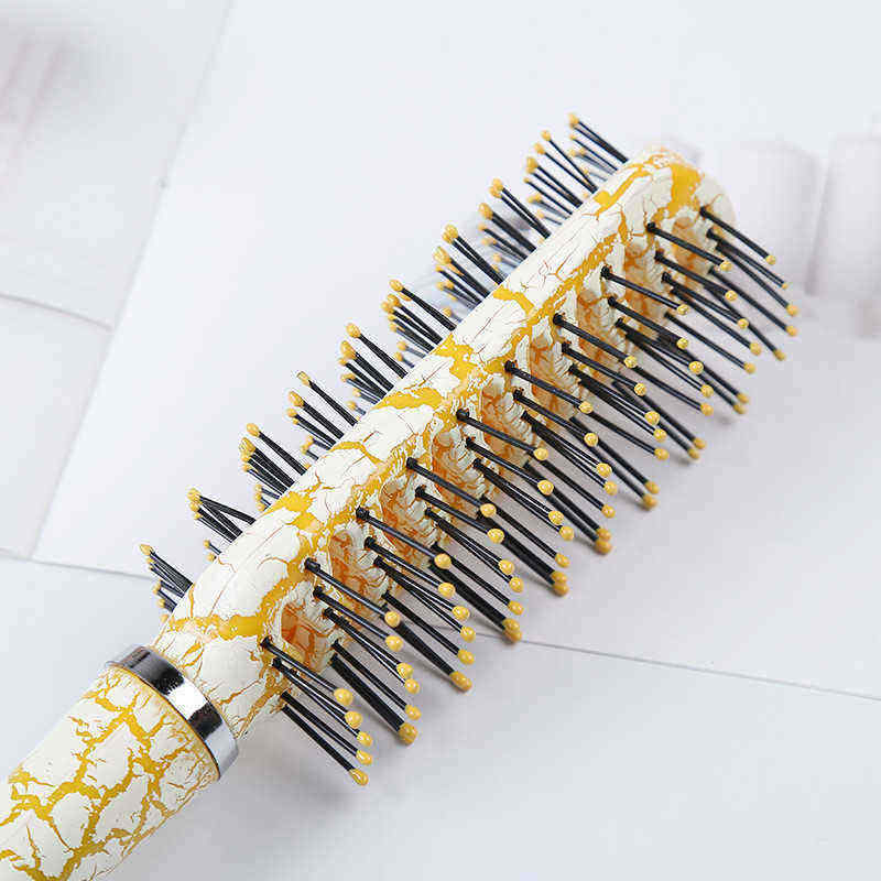 Crackle-Forming-Design-Plastic-Hair-Comb-Brush-Straight-Smooth-Hairs-Barber-Salon-Home-1302778