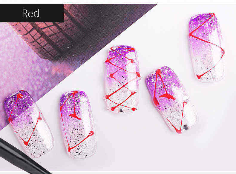 DANCINGNAIL-Elastic-Liner-UV-Gel-Polish-Creative-DIY-Star-Map-Cobweb-Flower-Drawing-Colour-Painting-1290032