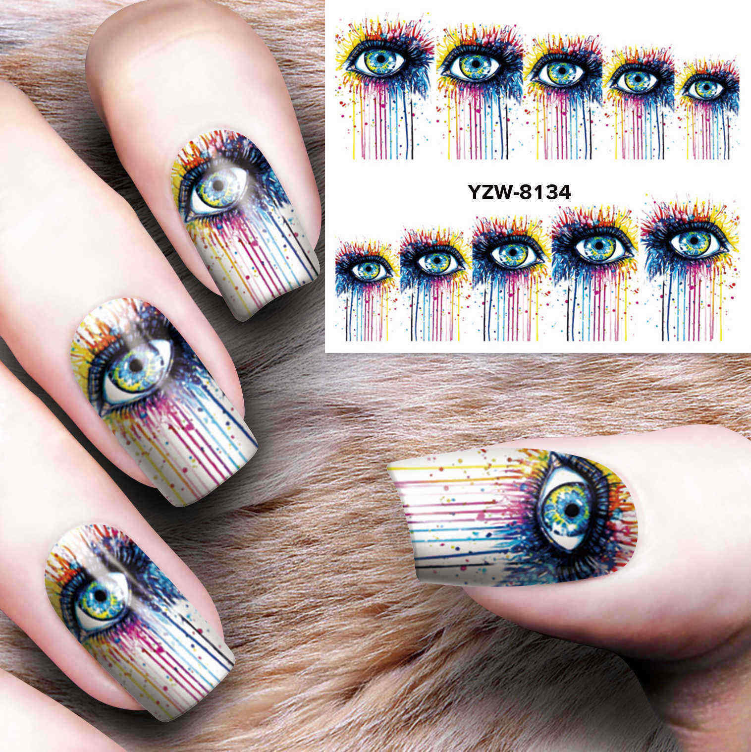 Dancingnail-Halloween-Nail-Sticker-Sheet-Decoration-Colorful-Eyes-Charming-Manicure-Nails-Decal-1203082