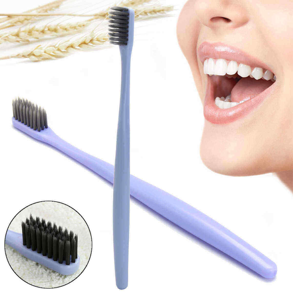 Durable-And-Portable-Blue-Soft-Wheat-Straw-Charcoal-Toothbrush-Comfortable-Handle-1301287