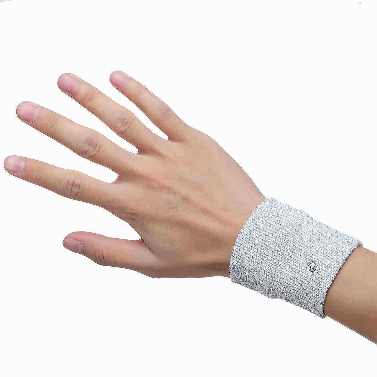 EMSDDS-Electro-therapy-Wristband-Silver-Fiber-Conductive-Physiotherapy-Massage-1570034