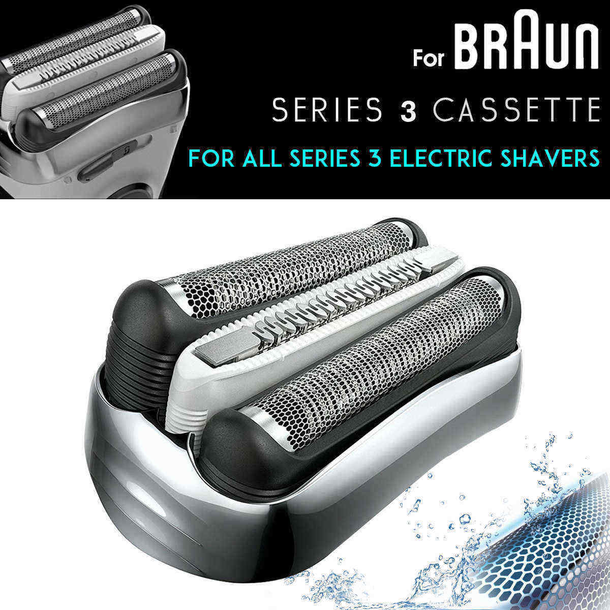 Electric-Shaver-Replacement-For-Braun-32s-3-Series-Foil-Replacement-Cassette-Cartridge-Silver-1539222