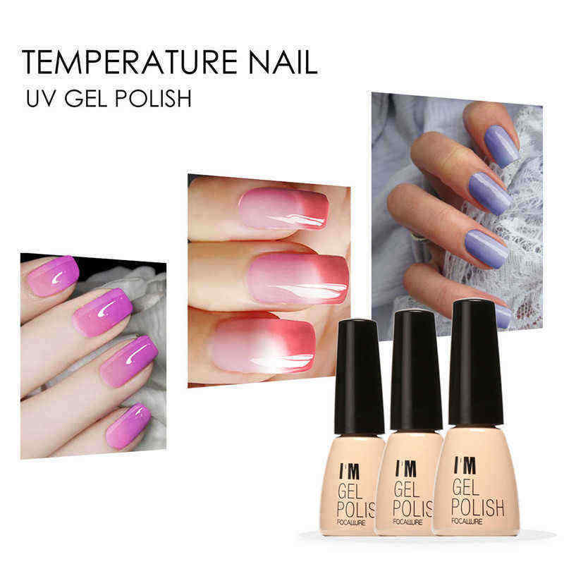 FOCALLURE-Temperature-Color-Change-UV-Gel-Polish-Nail-Art-Varnish-Manicure-7ml-30-Bright-Colors-1162709