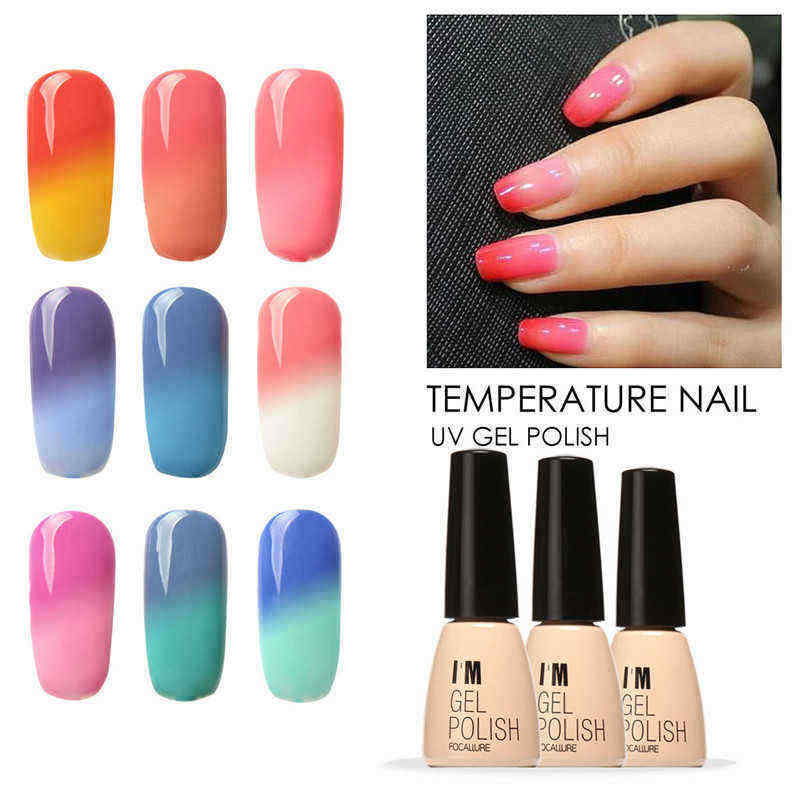 FOCALLURE-Temperature-Color-Change-UV-Gel-Polish-Nail-Art-Varnish-Manicure-7ml-30-Bright-Colors-1162709