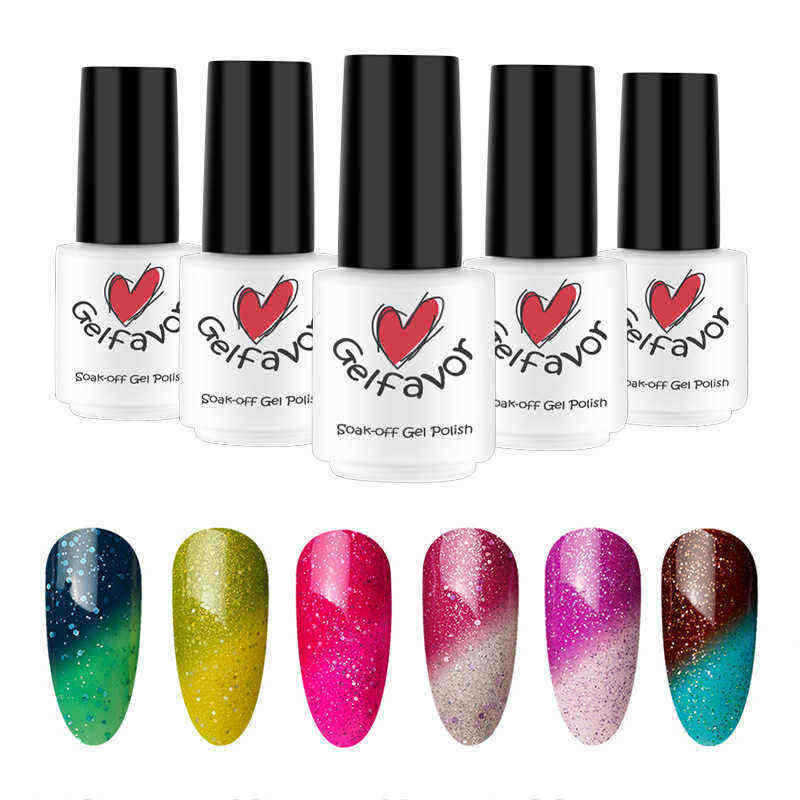 Gelfavor-Temperature-Change-UV-Gel-Polish-LED-Shiny-Soak-Off-Lacquer-Varnish-Nail-Art-7ml-Manicure-1188875