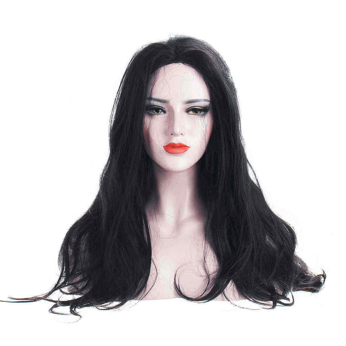 Glueless-Lace-Front-Full-Wig-24quot-Women-Lady-Body-Wave-Wavy-Wig-With-Black-Hair-1448685