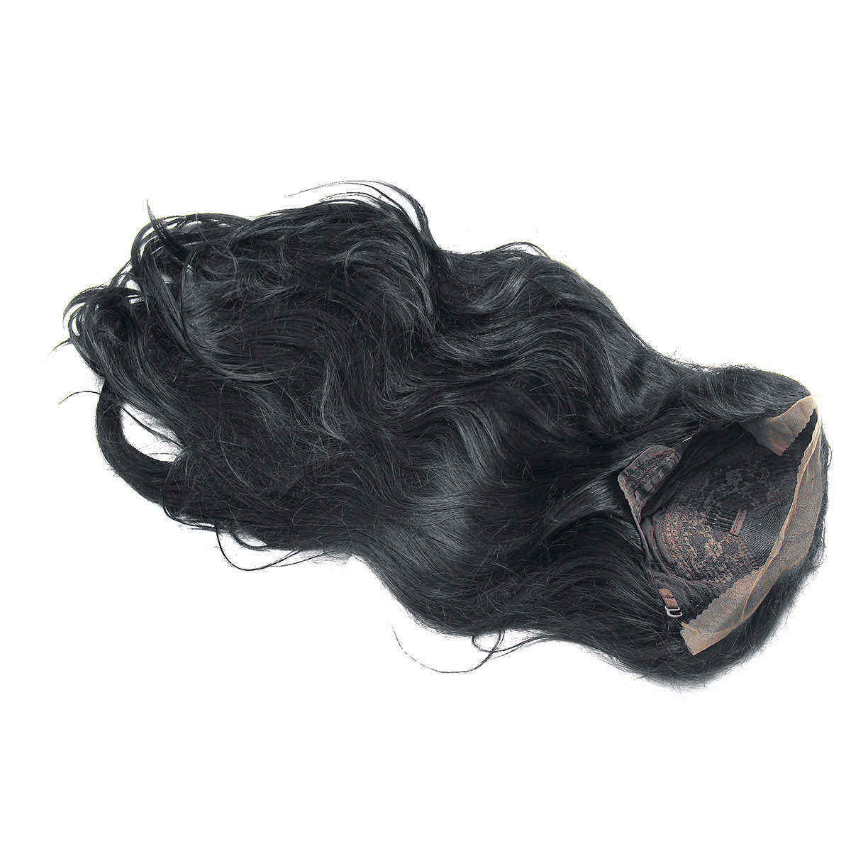 Glueless-Lace-Front-Full-Wig-24quot-Women-Lady-Body-Wave-Wavy-Wig-With-Black-Hair-1448685