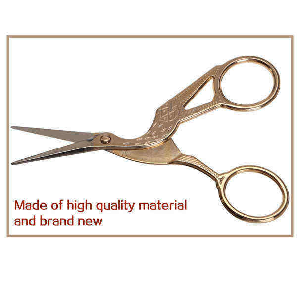 Gold-Bronze-Stork-Embroidery-Scissors-Eyebrow-Ear-Hair-Trimmer-1014984