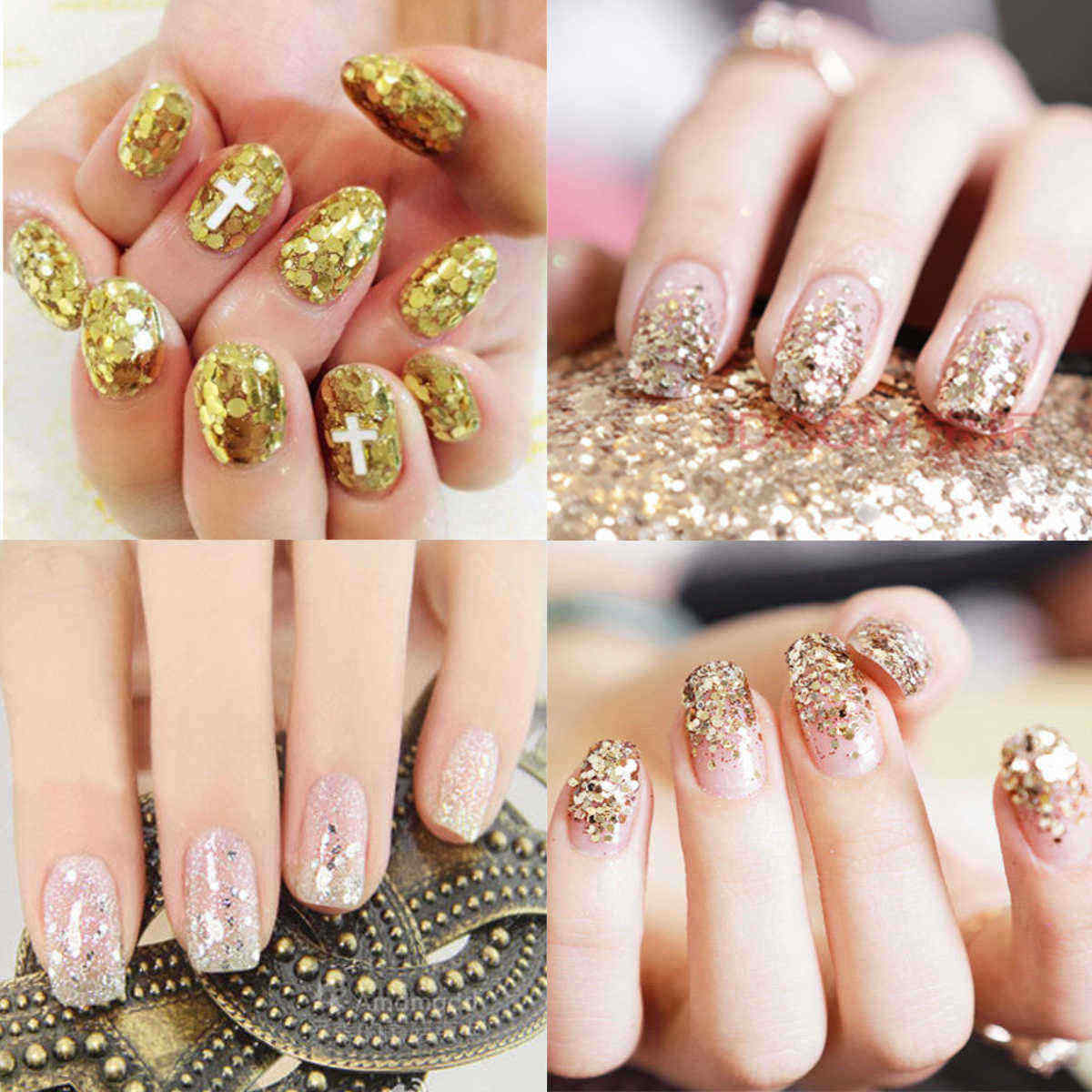 Gold-Nail-Art-Glitter-Dust-Powder-Silver-Sequins-Sheets-Tips-Manicure-3D-Decoration-Set-1146364