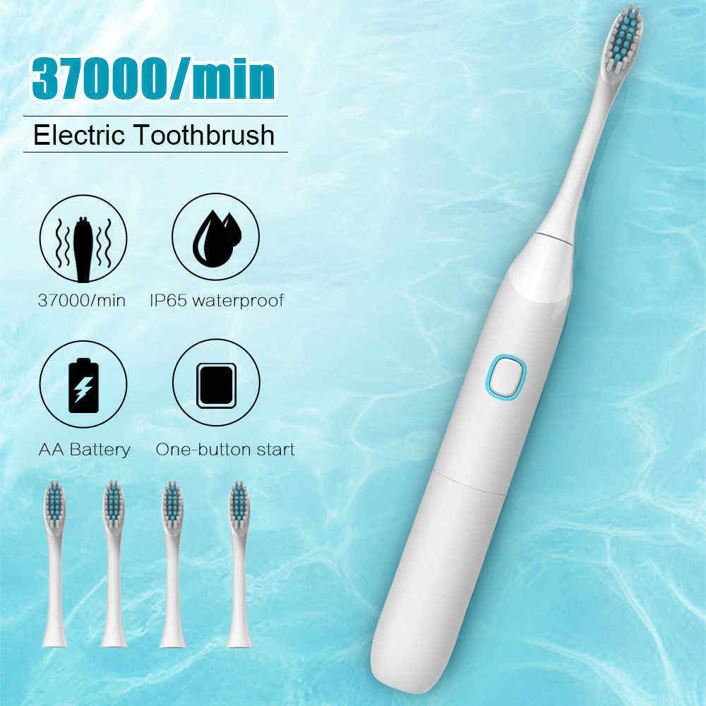 IP65-Waterproof-Sonic-Rechargeable-Electric-Toothbrush-4-Replacement-Soft-Oral-Brush-Heads-1404301