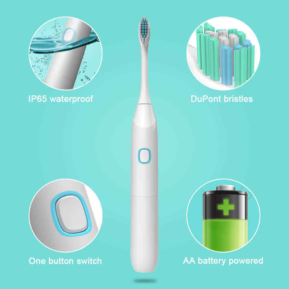 IP65-Waterproof-Sonic-Rechargeable-Electric-Toothbrush-4-Replacement-Soft-Oral-Brush-Heads-1404301