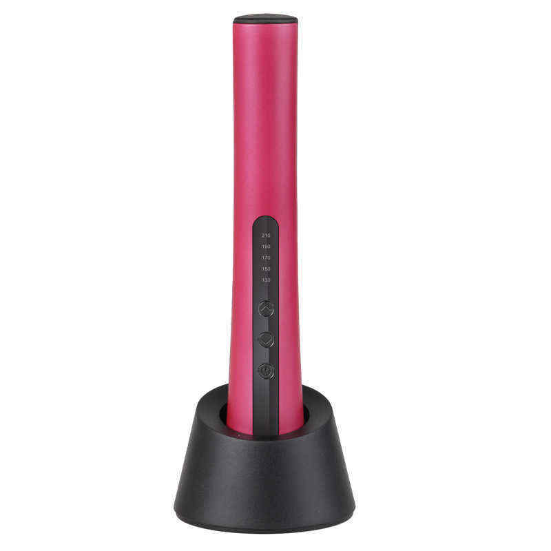JINDING-Hair-Straightener-Rose-Red-5-Levels-Temperature-Setting-with-Stand-Holder-220V-240V-1312068