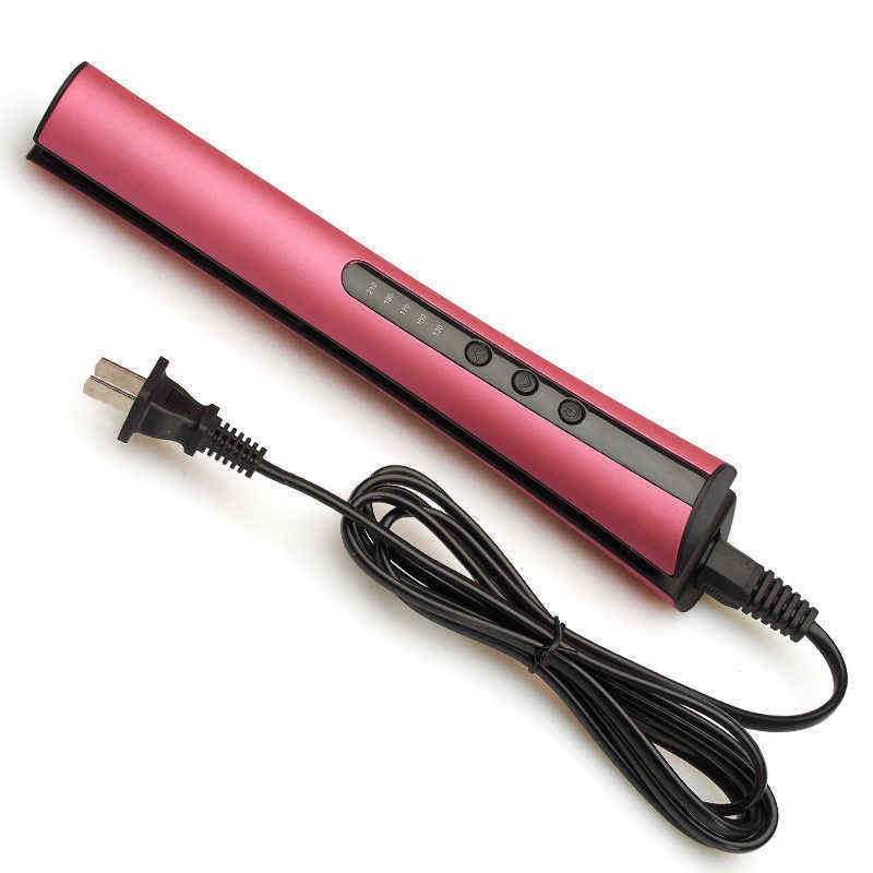 JINDING-Hair-Straightener-Rose-Red-5-Levels-Temperature-Setting-with-Stand-Holder-220V-240V-1312068