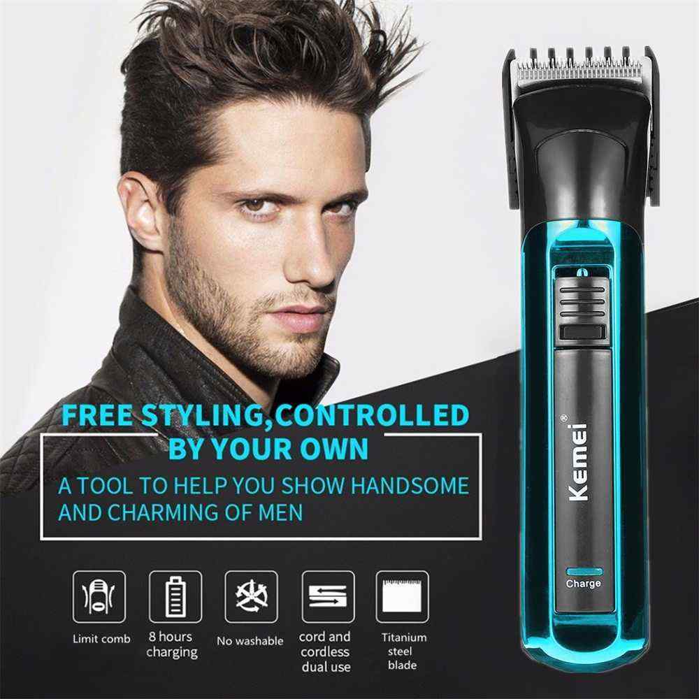KEMEI-KM-731-Electric-Hair-Clipper-Cordless-Trimmer-Rechargeable-Global-Voltage-Barber-Home-Use-Men-1312564