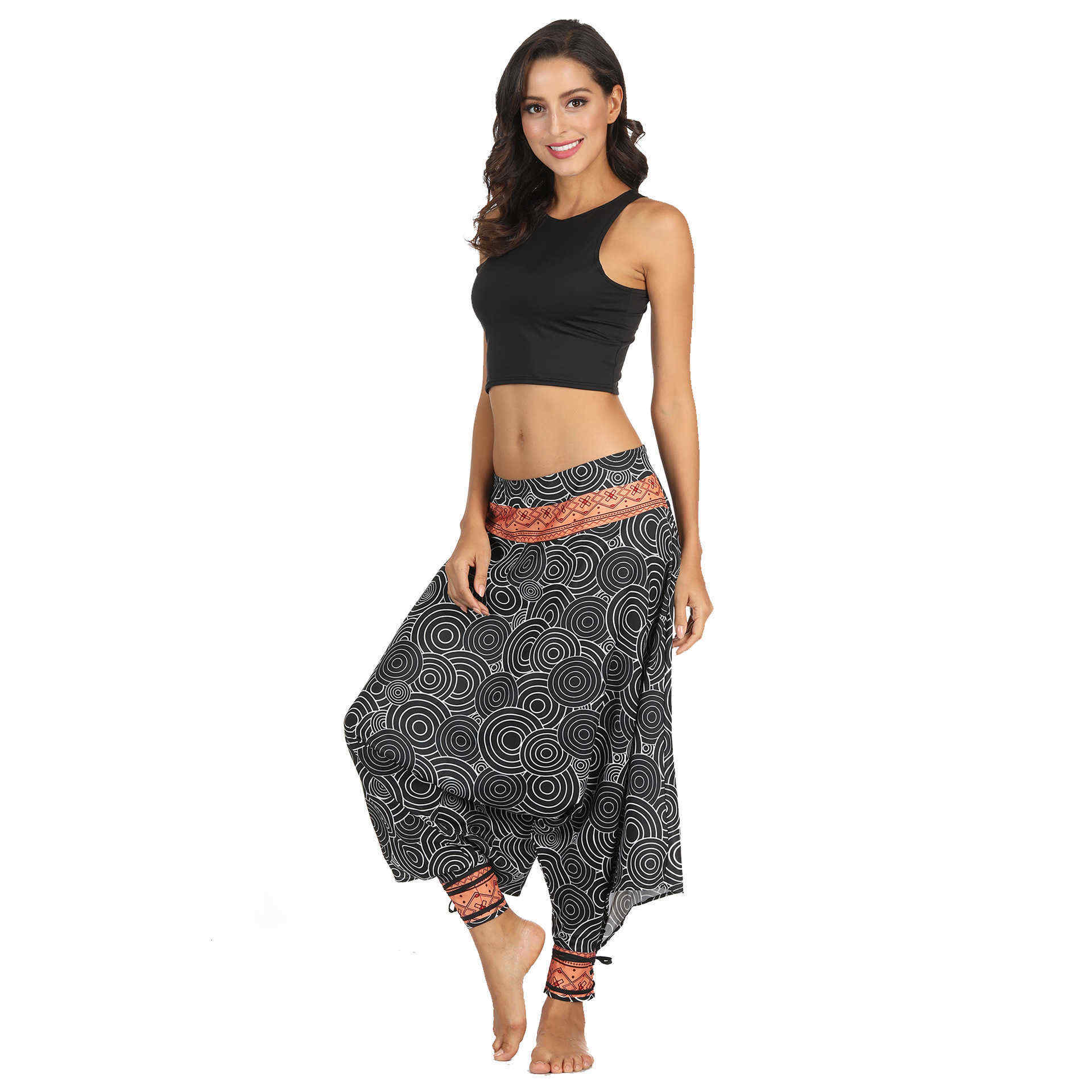Large-Size-National-Wind-Digital-Printing-Womens-Fitness-Beam-Feet-Loose-Yoga-Pants-Lantern-Tide-1468496
