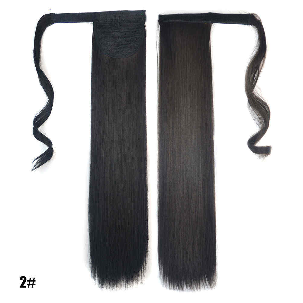 Long-Straight-Ponytail-Womens-Synthetic-Hair-Extensions-6-Colors-Magic-Tape-Clip-In-Hairpiece-Chocol-1234230