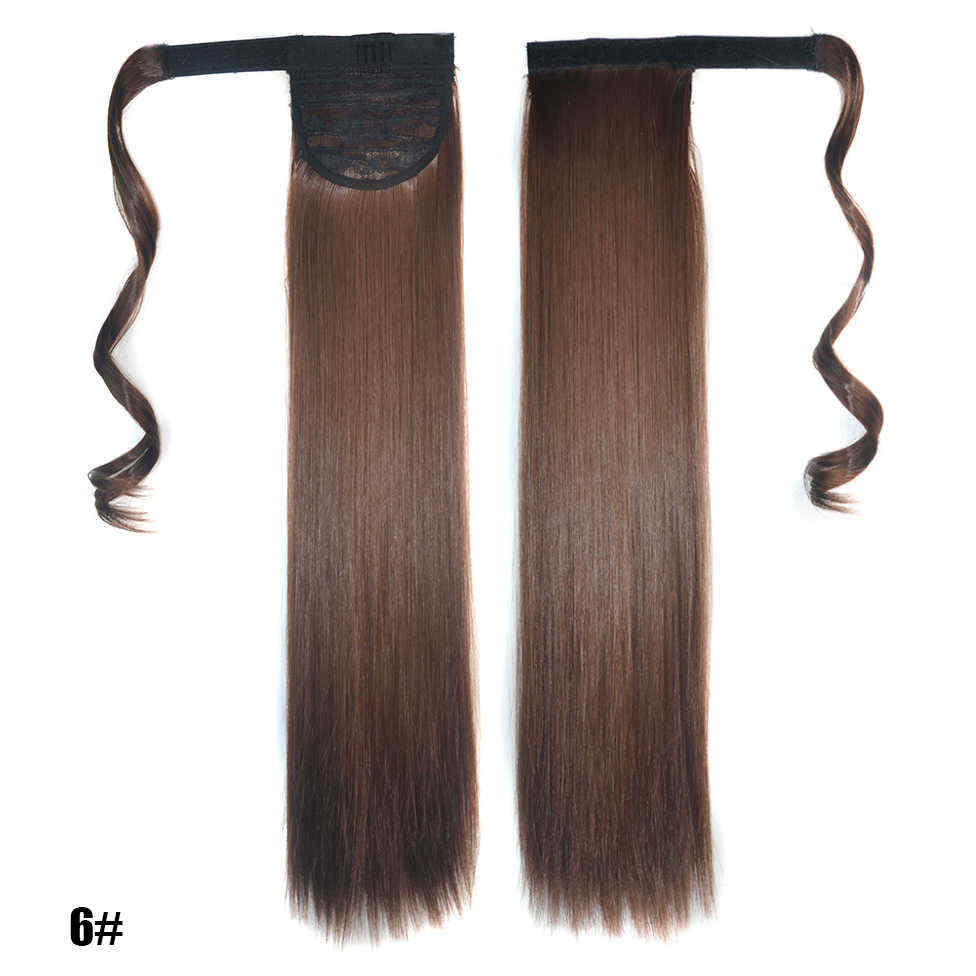 Long-Straight-Ponytail-Womens-Synthetic-Hair-Extensions-6-Colors-Magic-Tape-Clip-In-Hairpiece-Chocol-1234230