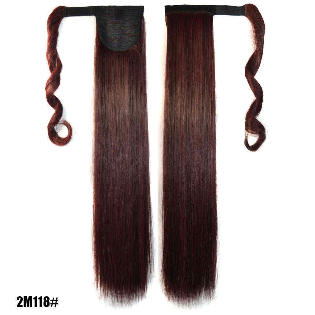 Long-Straight-Ponytail-Womens-Synthetic-Hair-Extensions-6-Colors-Magic-Tape-Clip-In-Hairpiece-Chocol-1234230