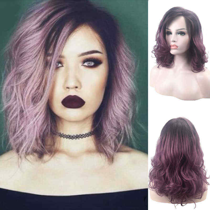Long-Wavy-Curls-Gradient-Color-Synthetic-High-temperature-Fiber-Wig-1313598