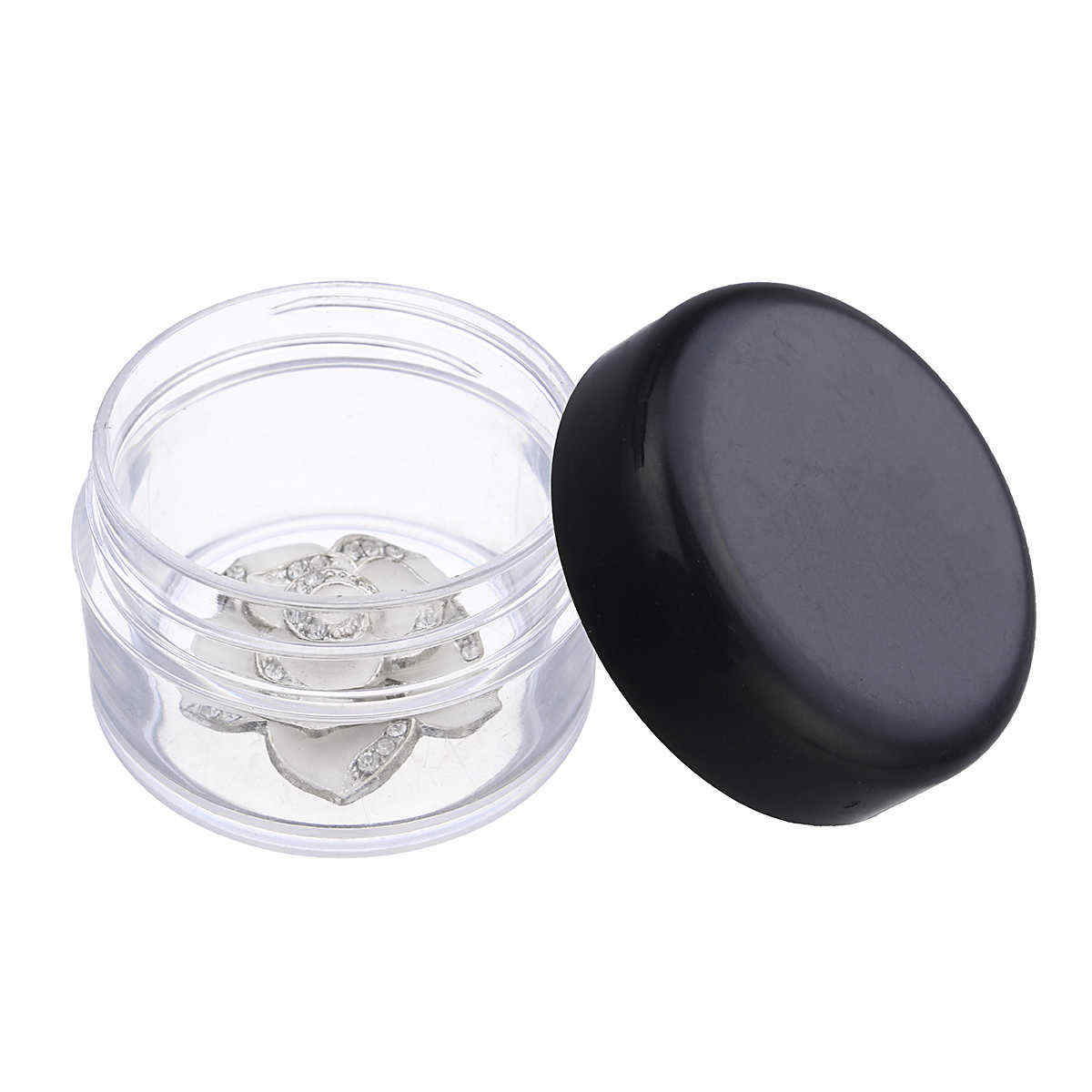 LuckyFine-10pcs-Transparent-Empty-Eye-Cream-Jar-Cosmetic-Plastic-Bottle-Travel-Makeup-Container-1207584