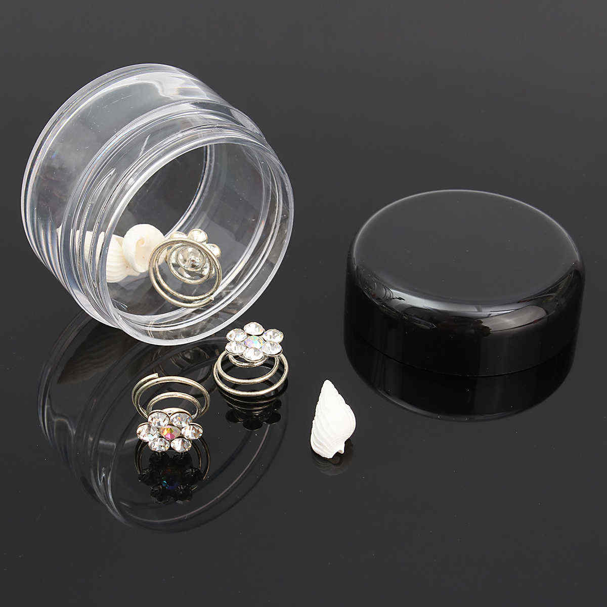 LuckyFine-10pcs-Transparent-Empty-Eye-Cream-Jar-Cosmetic-Plastic-Bottle-Travel-Makeup-Container-1207584